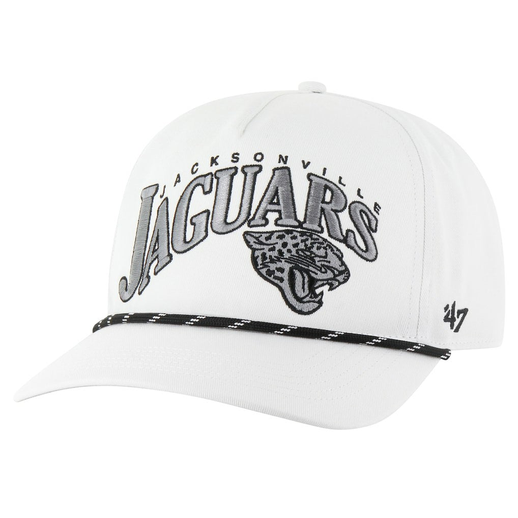 Jacksonville Jaguars '47 Wave Speckle Hitch Rope Adjustable Hat White | 47 brand