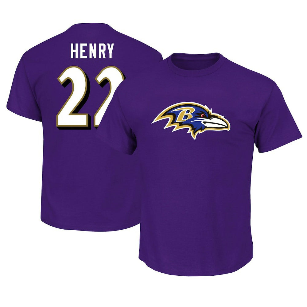 Derrick Henry Baltimore Ravens Big & Tall Player Name & Number T-Shirt Purple | Fanatics