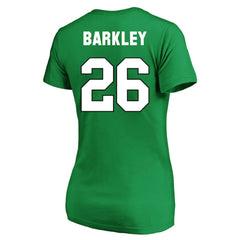 Saquon Barkley Philadelphia Eagles Women's Plus Size Fair Catch Name & Number Scoop Neck T-Shirt Kelly Green | NFL