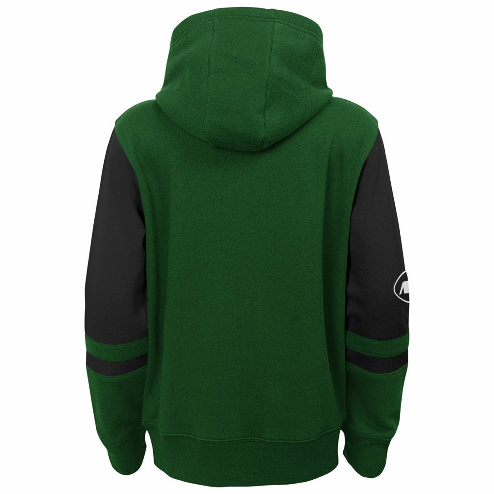 New York Jets Youth Stadium Color-Block Full-Zip Hoodie Green | NFL