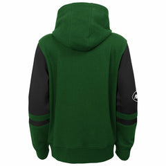 New York Jets Youth Stadium Color-Block Full-Zip Hoodie Green | NFL