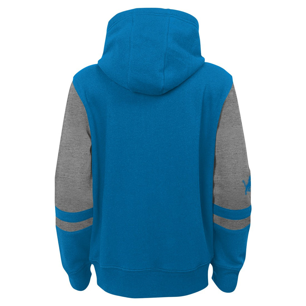 Detroit Lions Youth Stadium Color-Block Full-Zip Hoodie Blue | NFL