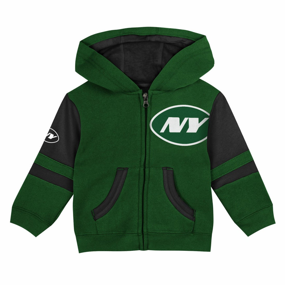 New York Jets Preschool Stadium Color Block Full-Zip Hoodie Green | NFL