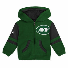 New York Jets Preschool Stadium Color Block Full-Zip Hoodie Green | NFL
