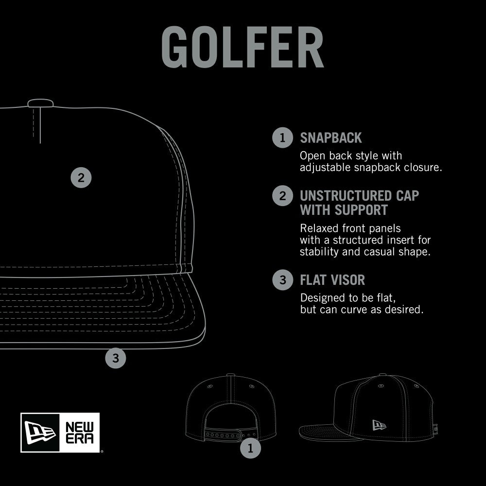 Los Angeles Angels New Era Iron Golfer Snapback Hat - MLB