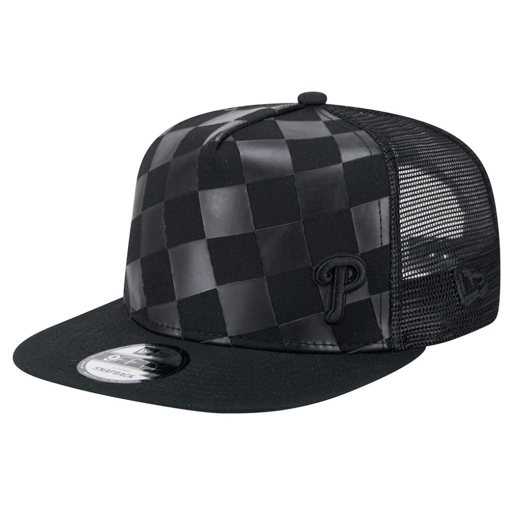 Philadelphia Phillies New Era Score Check 9FIFTY A-Frame Trucker Snapback Hat - MLB