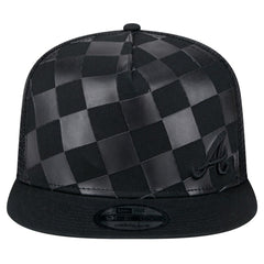 Atlanta Braves New Era Score Check A-Frame Trucker 9FIFTY Snapback Hat - MLB