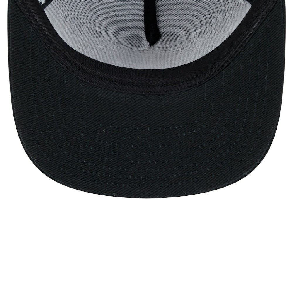 Atlanta Braves New Era Score Check A-Frame Trucker 9FIFTY Snapback Hat - MLB