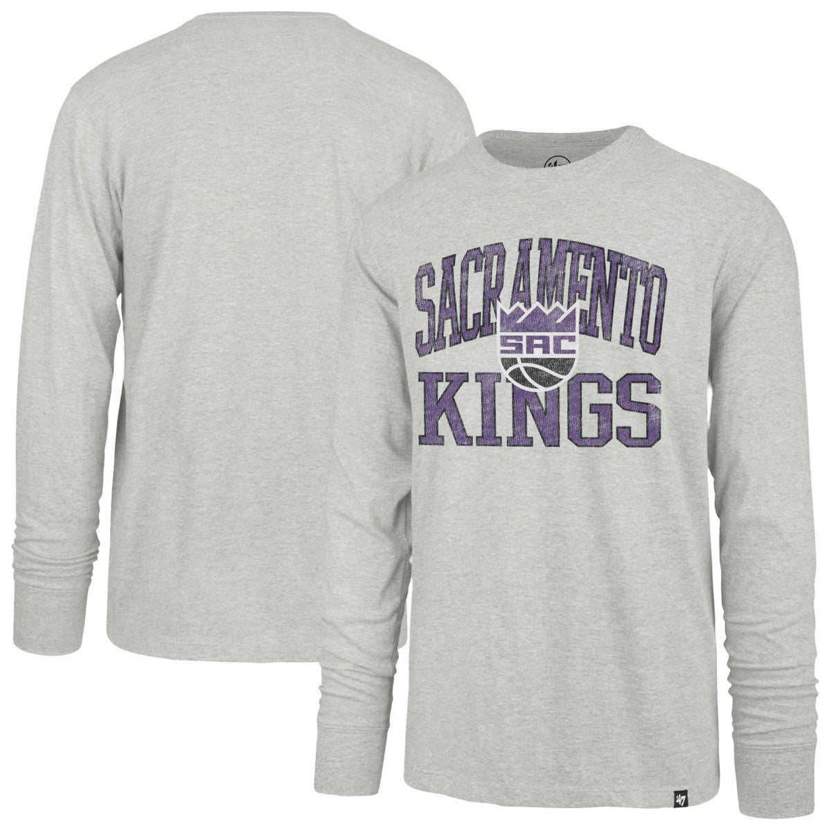Sacramento Kings '47 First Rate Franklin Long Sleeve T-Shirt Gray - NBA
