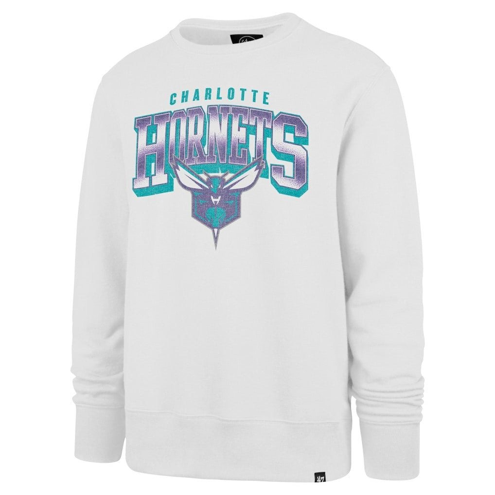 Charlotte Hornets '47 Spotlight Headline Pullover Sweatshirt White - NBA