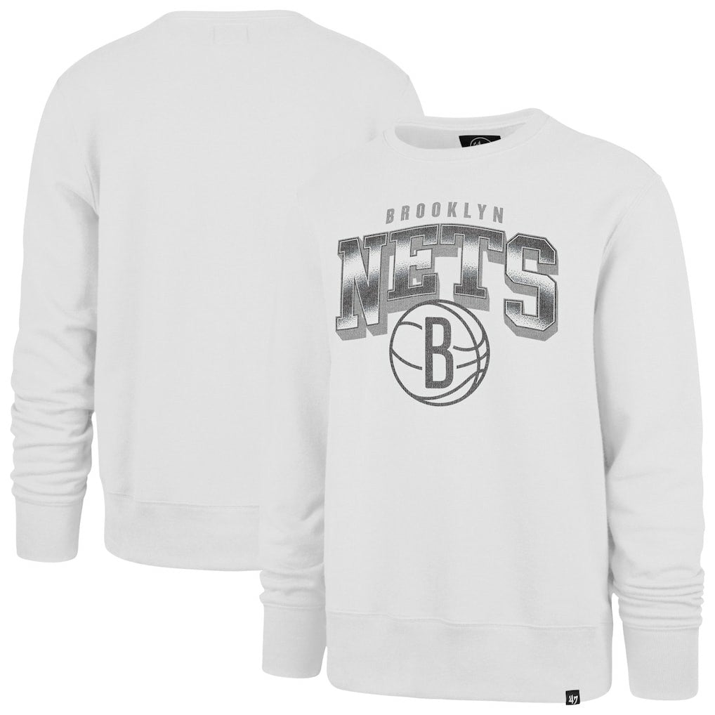 Brooklyn Nets '47 Spotlight Headline Pullover Sweatshirt White - NBA