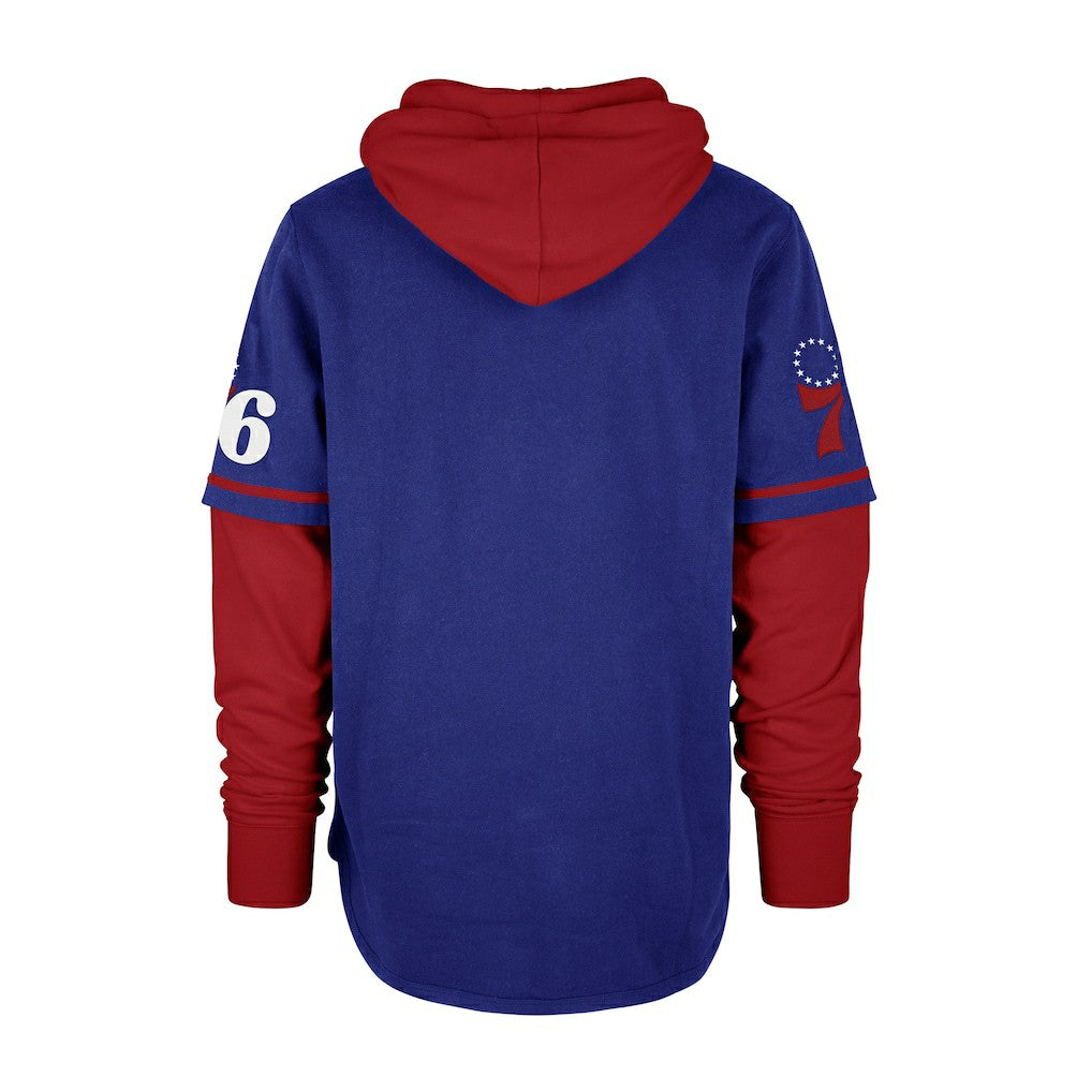 Philadelphia 76ers '47 Trifecta Shortstop Pullover Hoodie Royal - NBA