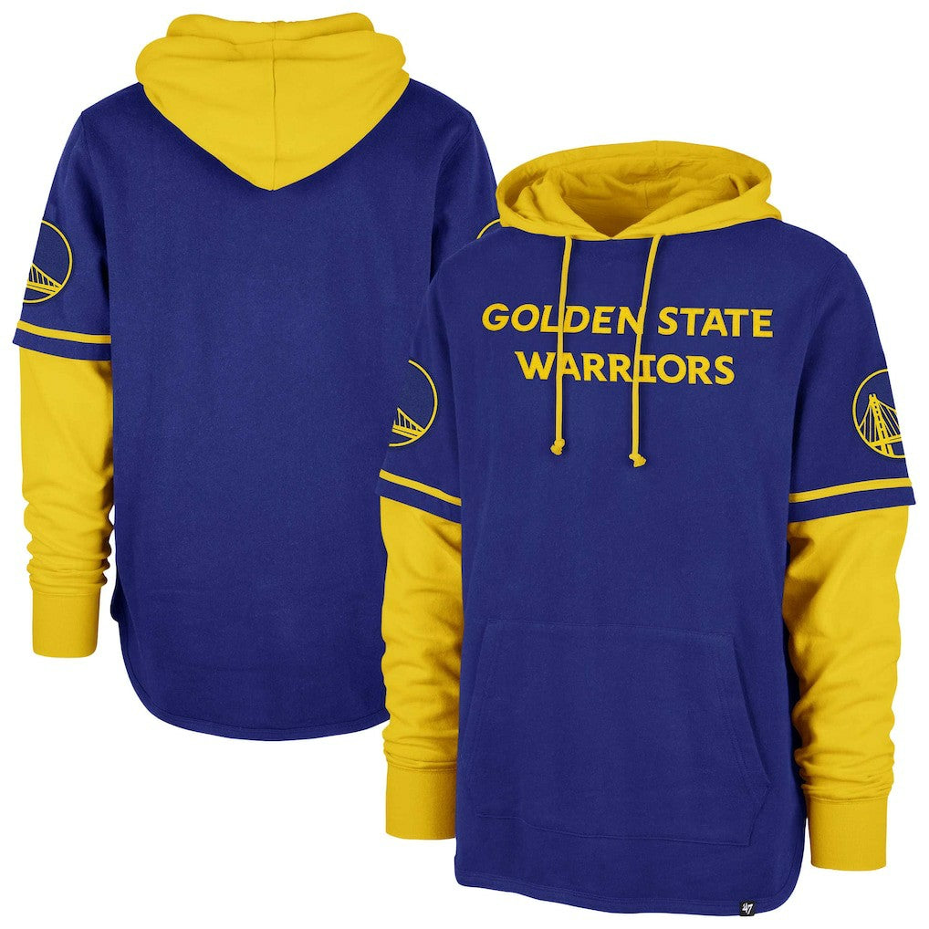 Golden State Warriors '47 Trifecta Shortstop Pullover Hoodie Royal - NBA