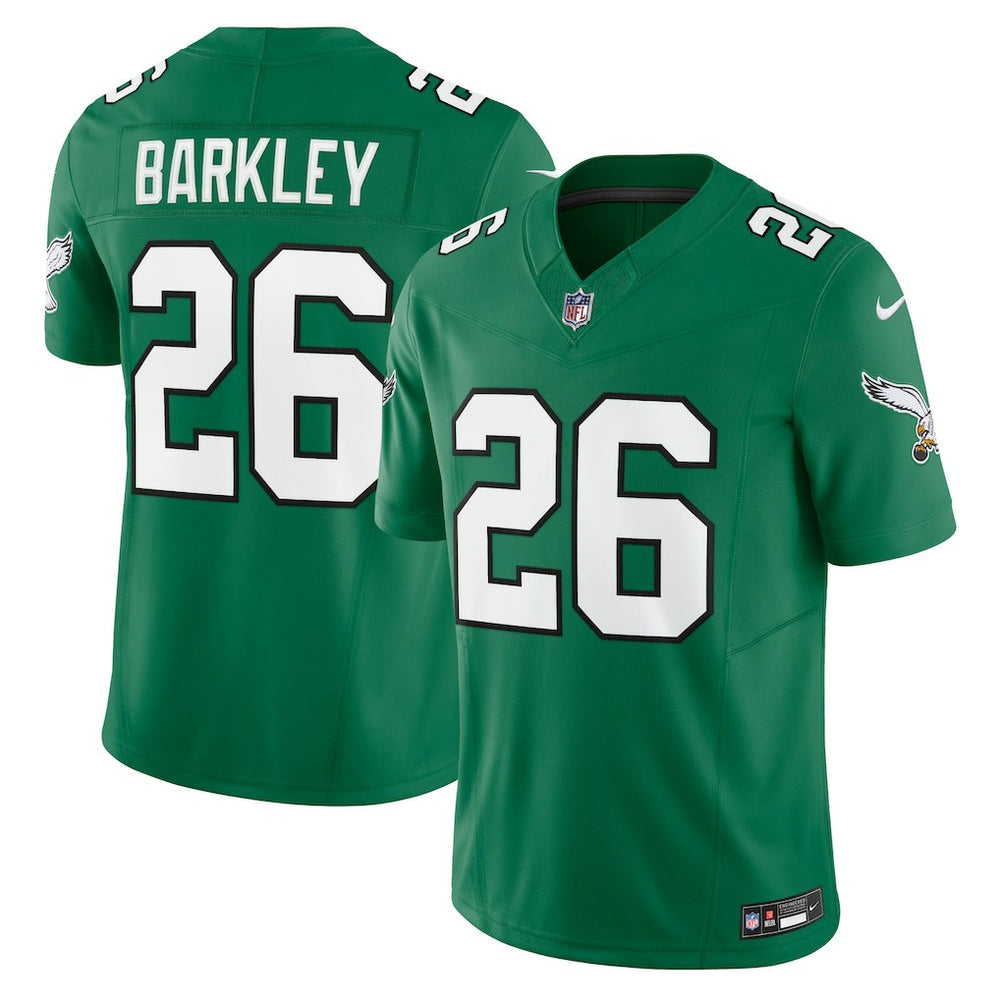 Saquon Barkley Philadelphia Eagles Alternate Vapor F.U.S.E. Limited Jersey Kelly Green | Nike for Sale