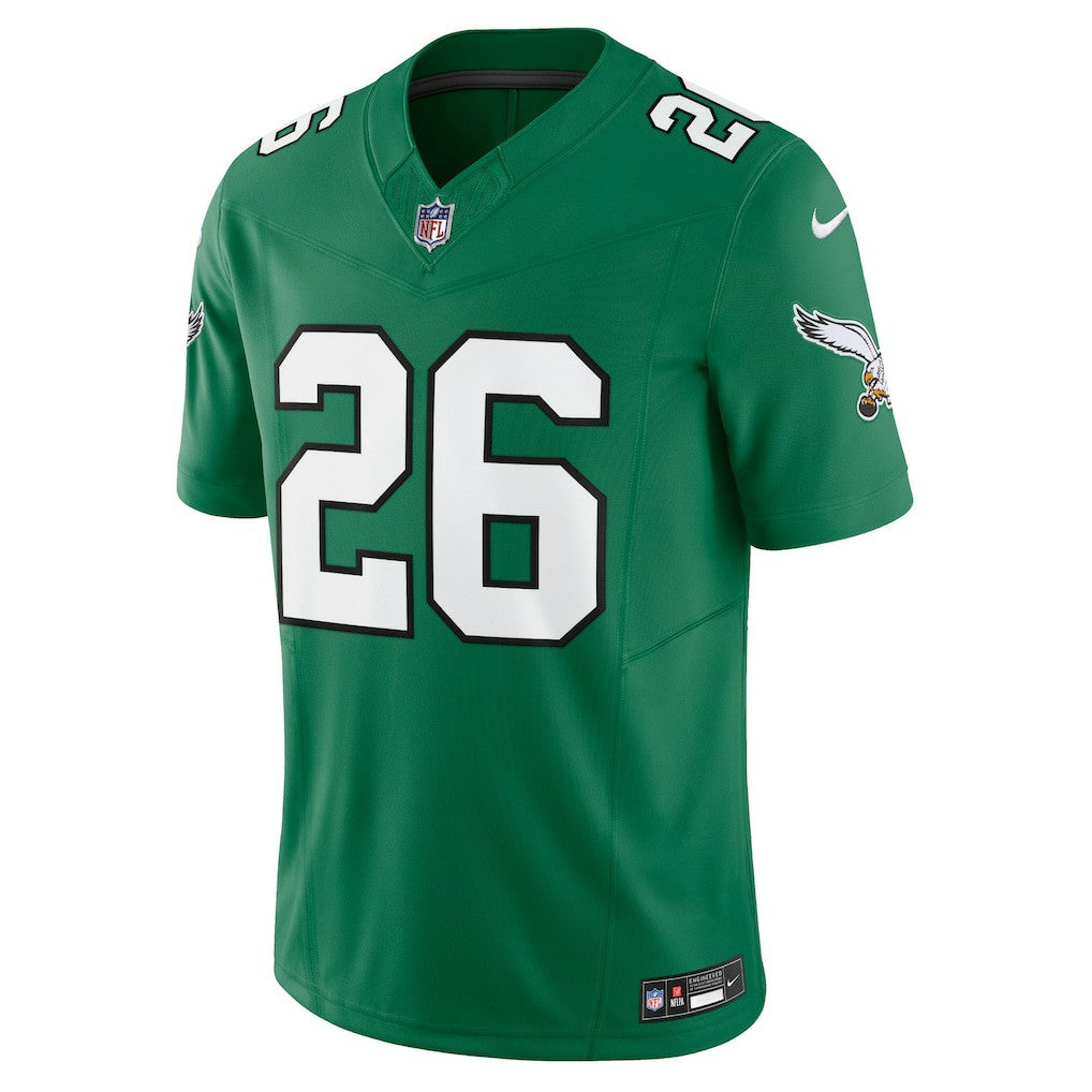 Saquon Barkley Philadelphia Eagles Alternate Vapor F.U.S.E. Limited Jersey Kelly Green | Nike for Sale