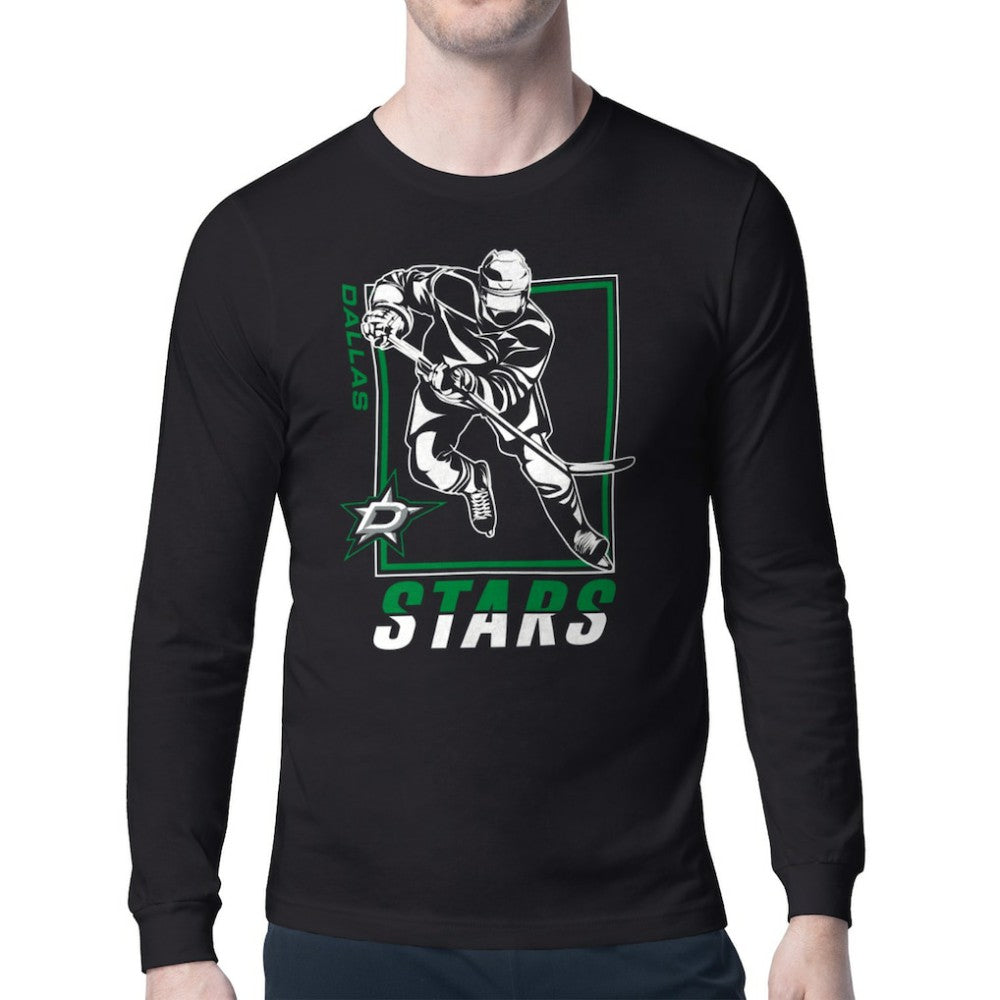 Dallas Stars Starter Player Grid Long Sleeve T-Shirt - Black - NHL