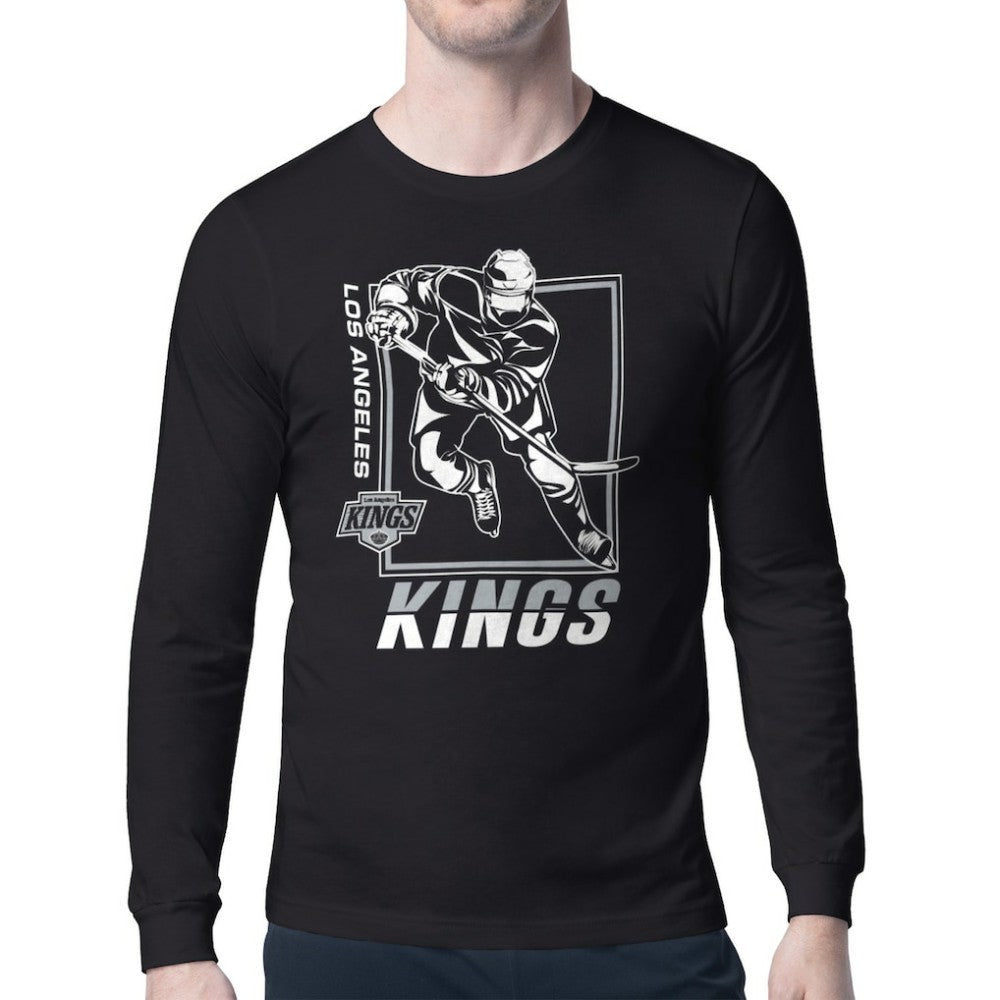 Los Angeles Kings Starter Player Grid Long Sleeve T-Shirt - Black - NHL