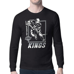Los Angeles Kings Starter Player Grid Long Sleeve T-Shirt - Black - NHL