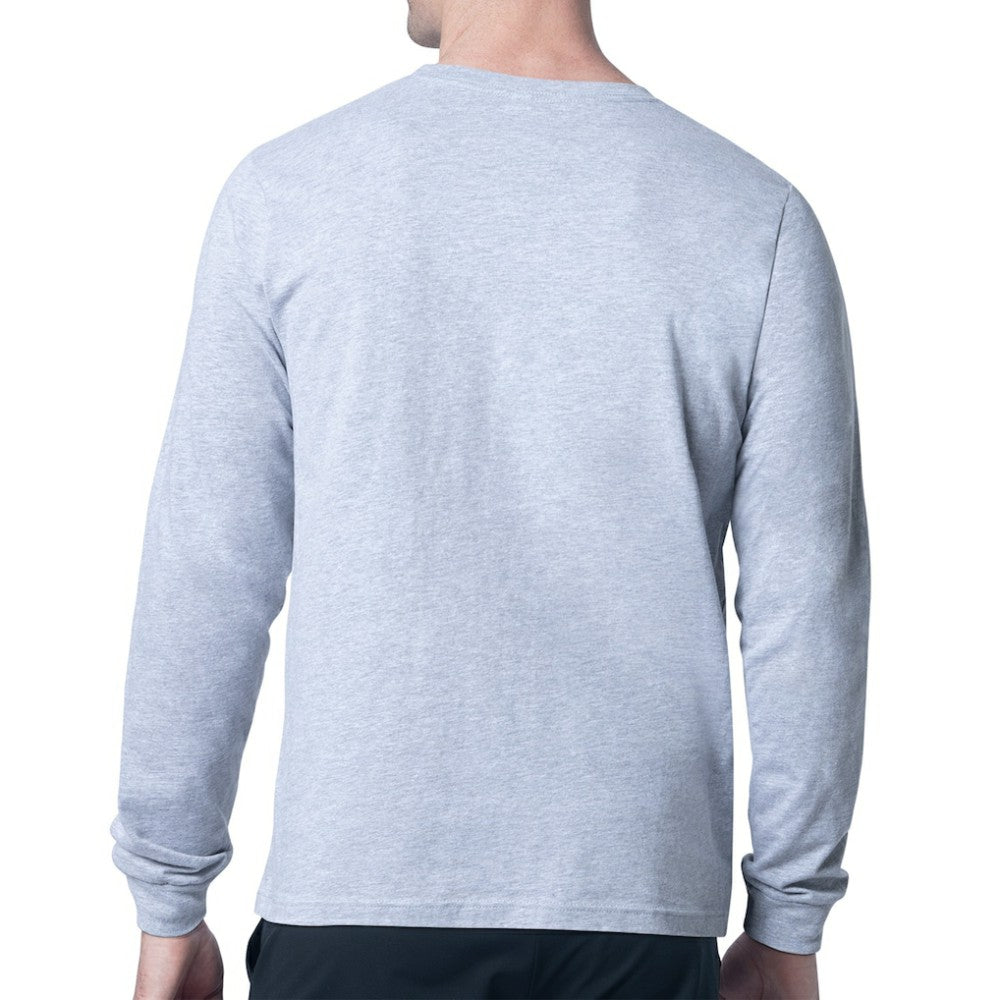 New York Islanders Starter Player Grid Long Sleeve T-Shirt - Heather Gray - NHL