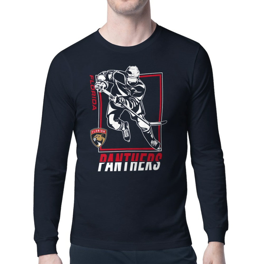 Florida Panthers Starter Player Grid Long Sleeve T-Shirt - Navy - NHL