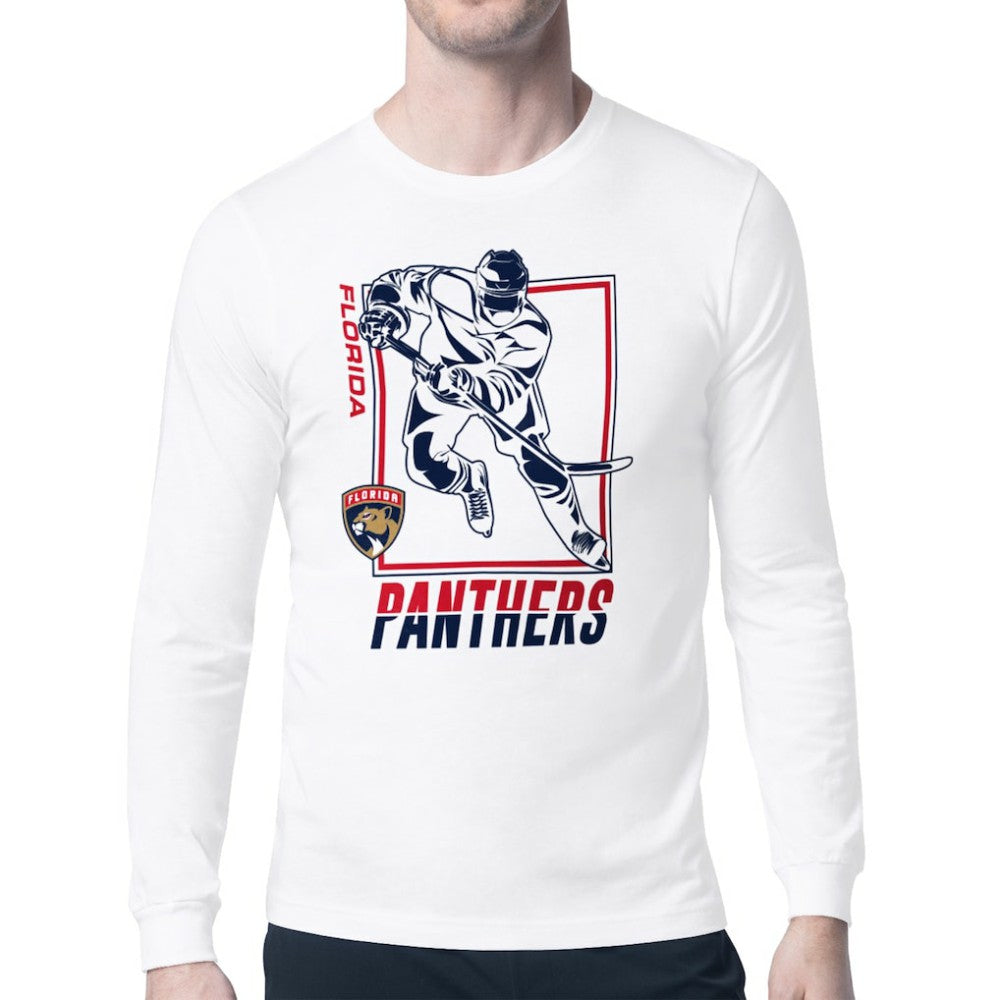 Florida Panthers Starter Player Grid Long Sleeve T-Shirt - White - NHL