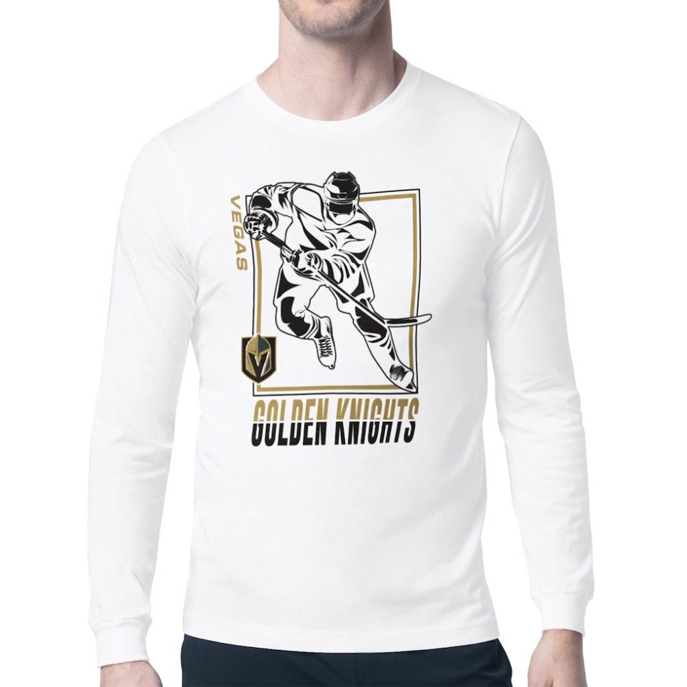 Vegas Golden Knights Starter Player Grid Long Sleeve T-Shirt - White - NHL