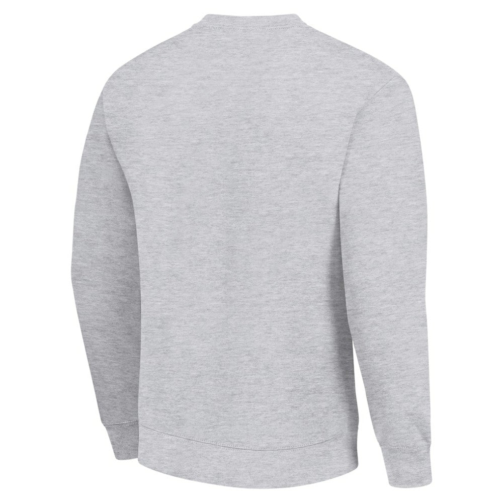 Colorado Avalanche Starter Player Grid Fleece Pullover Sweatshirt - Heather Gray - NHL
