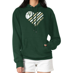 Milwaukee Bucks G-III 4Her by Carl Banks Women's Heart Pullover Hoodie - Green - NBA