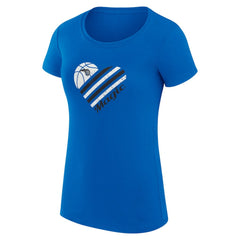 Orlando Magic G-III 4Her by Carl Banks Women's Super-Slim Fit Lightweight Heart T-Shirt Blue - NBA