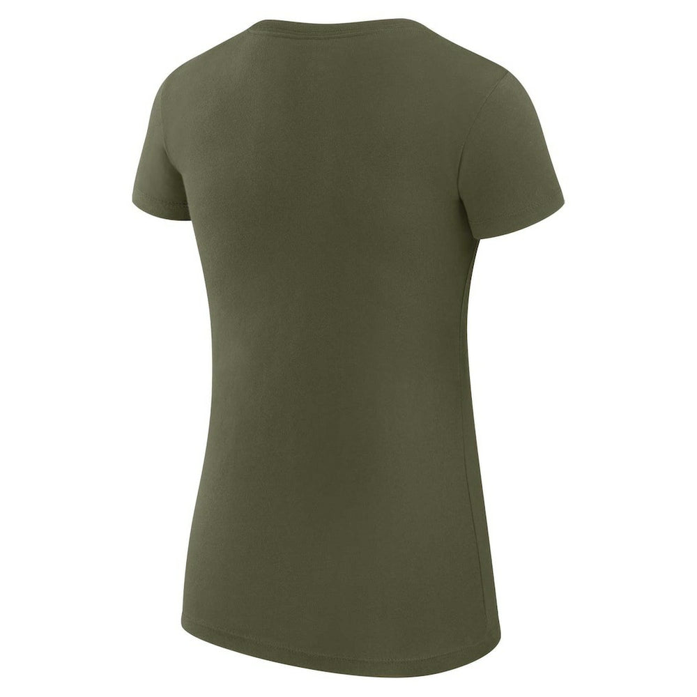 Boston Celtics G-III 4Her by Carl Banks Women's Super-Slim Fit Lightweight Heart T-Shirt Olive - NBA