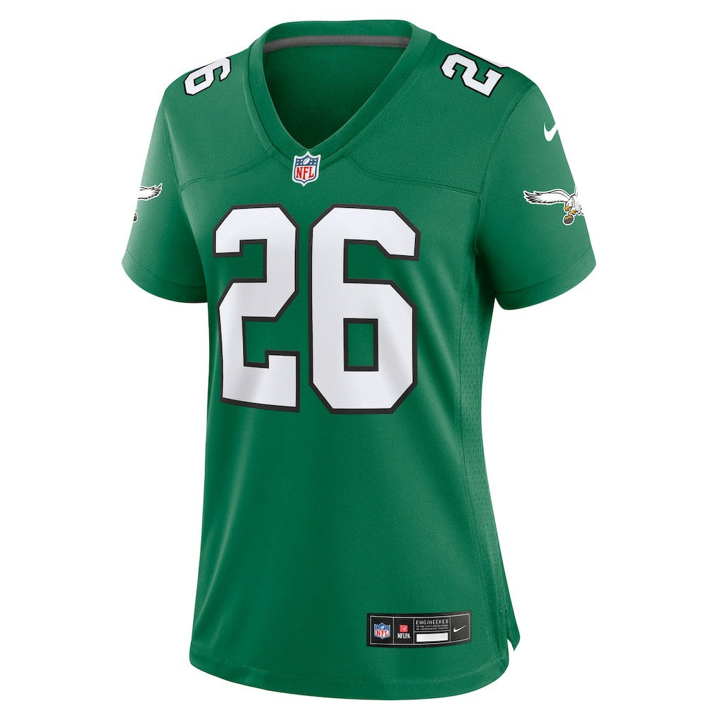 Saquon Barkley Philadelphia Eagles Women's Alternate Game Jersey Kelly Green | Nike for Sale