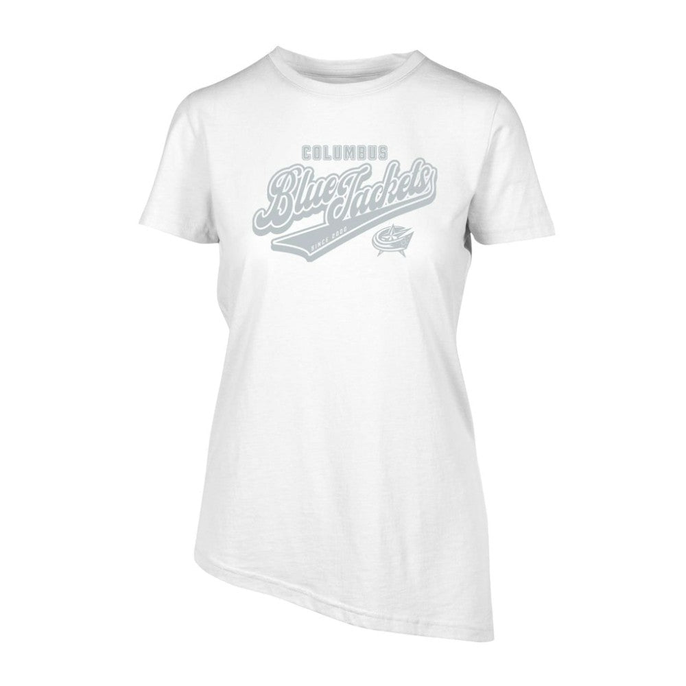 Columbus Blue Jackets Levelwear Women's Birch Sweep T-Shirt - White - NHL
