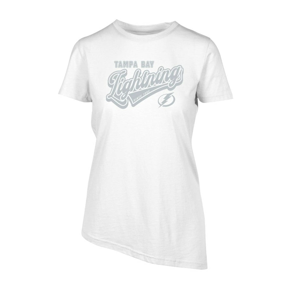 Tampa Bay Lightning Levelwear Women's Birch Sweep T-Shirt - White - NHL