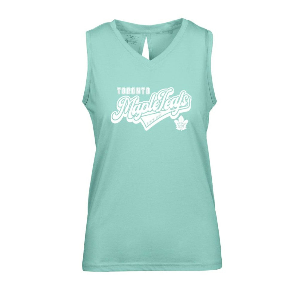 Toronto Maple Leafs Levelwear Women's Paisley Sweep V-Neck Tank Top - Mint - NHL