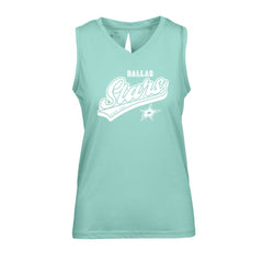 Dallas Stars Levelwear Women's Paisley Sweep V-Neck Tank Top - Mint - NHL