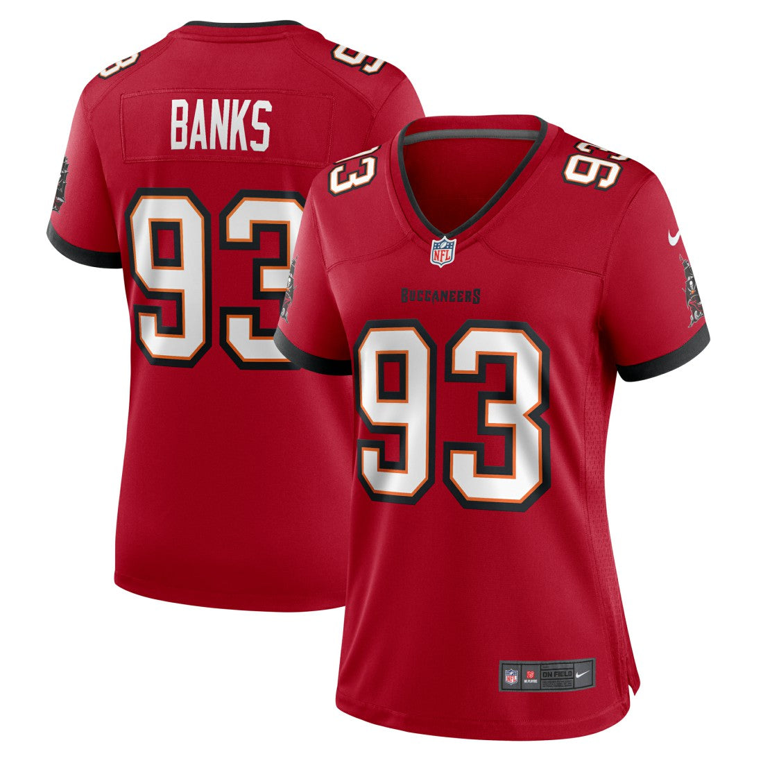 Eric Banks Tampa Bay Buccaneers Women's Game Jersey Red | Nike for Sale