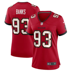 Eric Banks Tampa Bay Buccaneers Women's Game Jersey Red | Nike for Sale