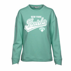 New York Knicks Levelwear Women's Fiona Sweep Pullover Sweatshirt Mint - NBA
