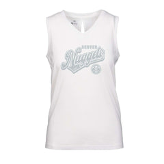 Denver Nuggets Levelwear Women's Paisley Sweep V-Neck Tank Top White - NBA