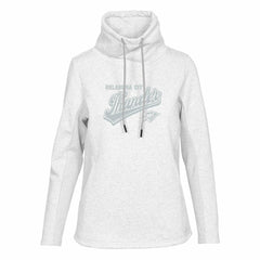 Oklahoma City Thunder Levelwear Women's Loop Sweep Pullover Sweatshirt Cream - NBA