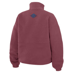 Colorado Avalanche WEAR by Erin Andrews Women's Polar Fleece Half-Zip Jacket - Burgundy - NHL