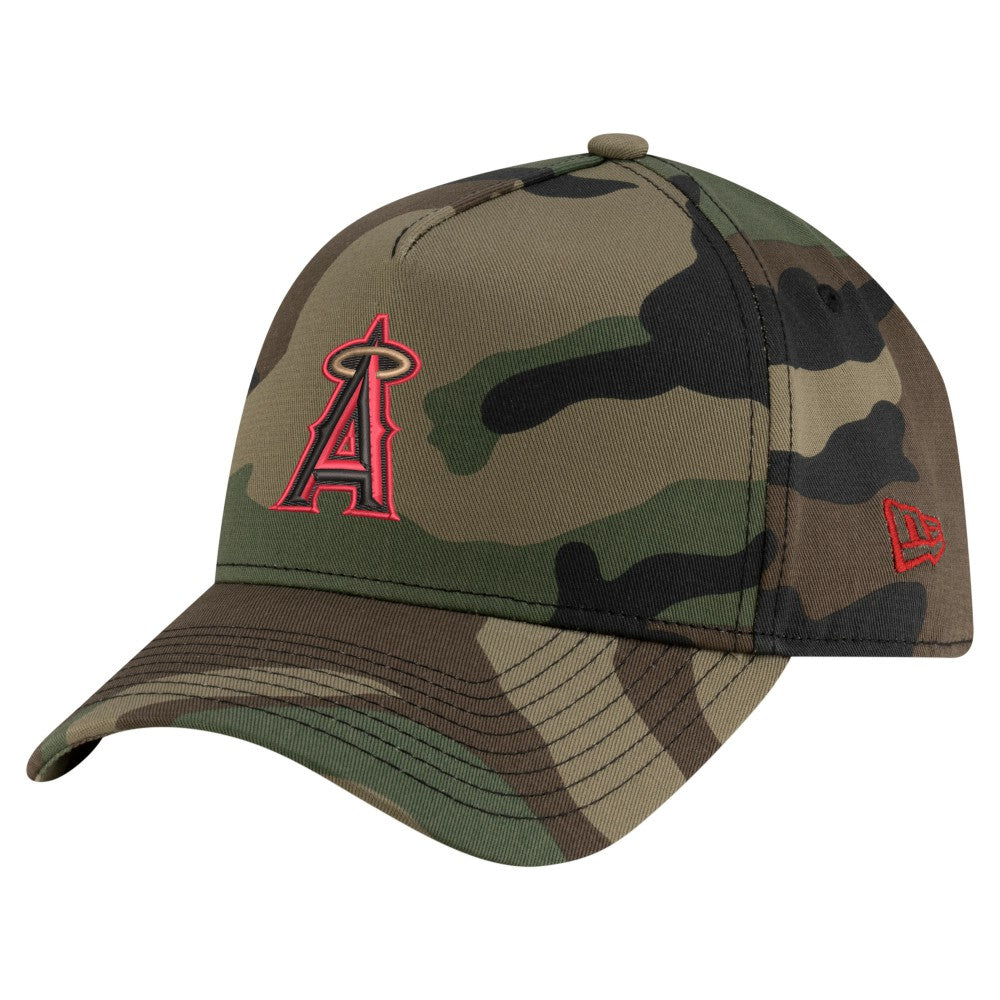 Los Angeles Angels New Era Woodland Team Pop 9FORTY A-Frame Adjustable Hat - MLB