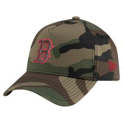 Boston Red Sox New Era Woodland Team Pop 9FORTY A-Frame Adjustable Hat - MLB