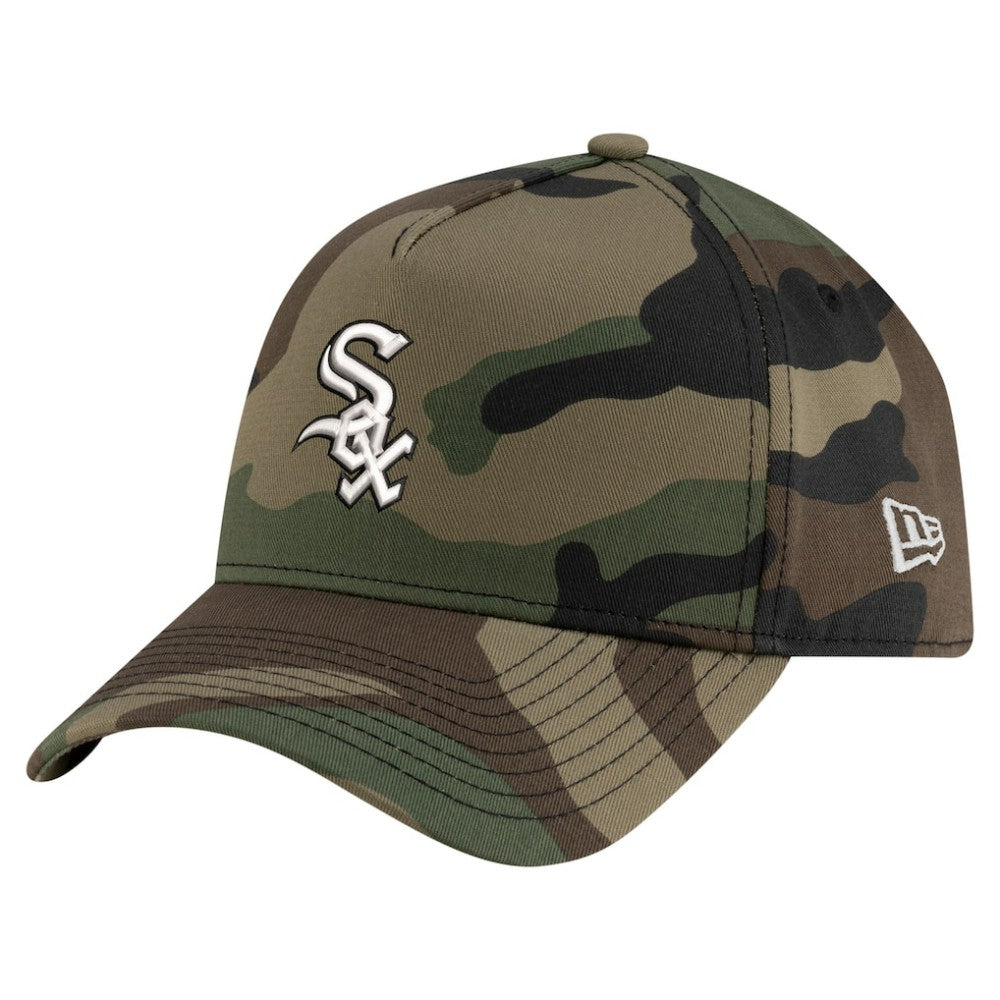 Chicago White Sox New Era Woodland Team Pop 9FORTY A-Frame Adjustable Hat - MLB