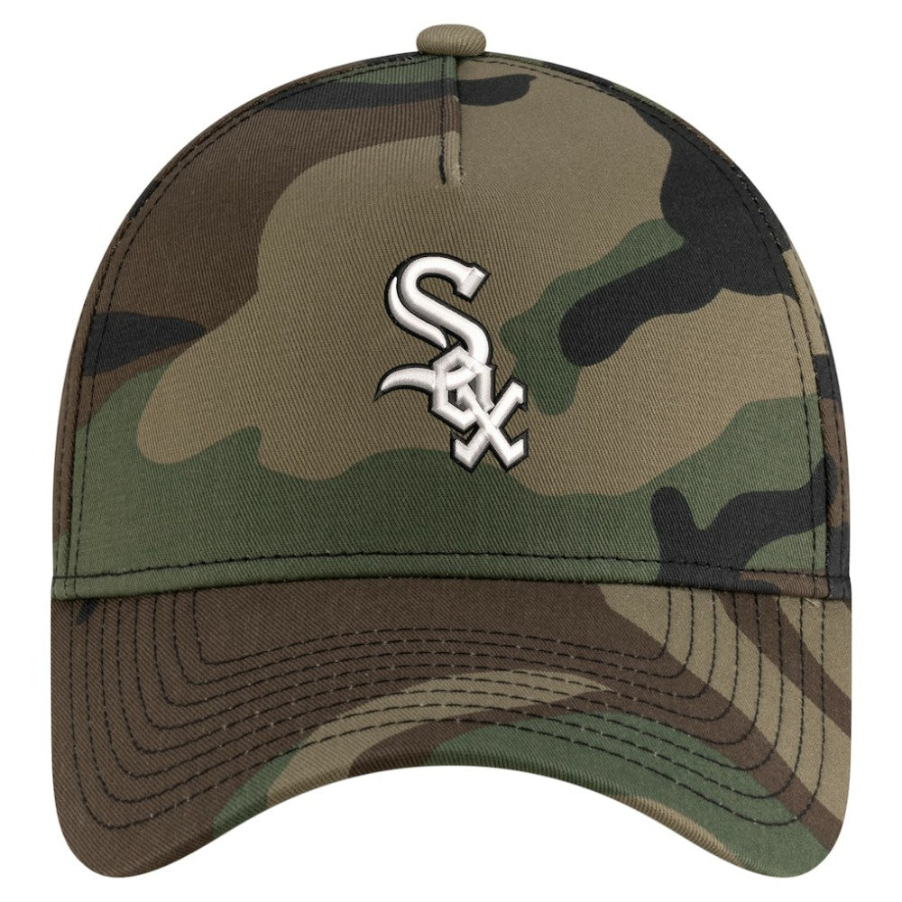 Chicago White Sox New Era Woodland Team Pop 9FORTY A-Frame Adjustable Hat - MLB