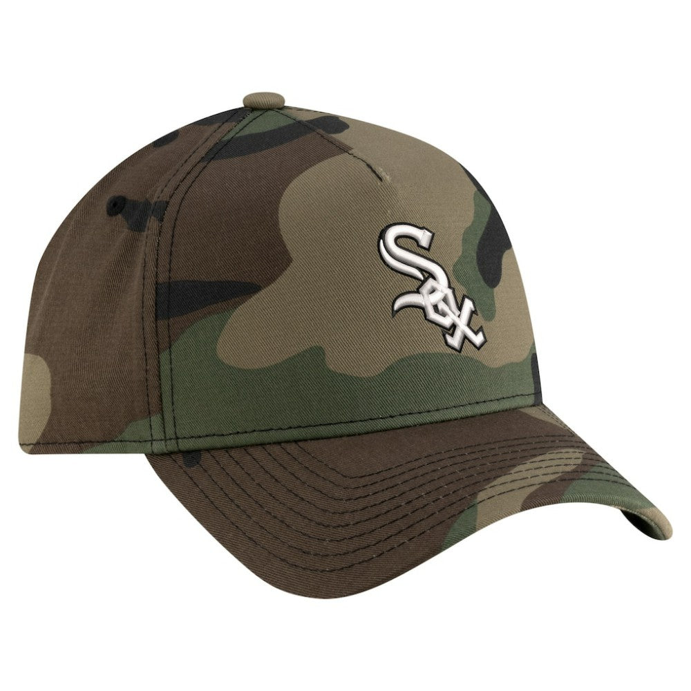 Chicago White Sox New Era Woodland Team Pop 9FORTY A-Frame Adjustable Hat - MLB