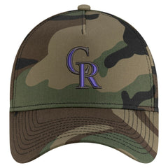 Colorado Rockies New Era Woodland Team Pop 9FORTY A-Frame Adjustable Hat - MLB
