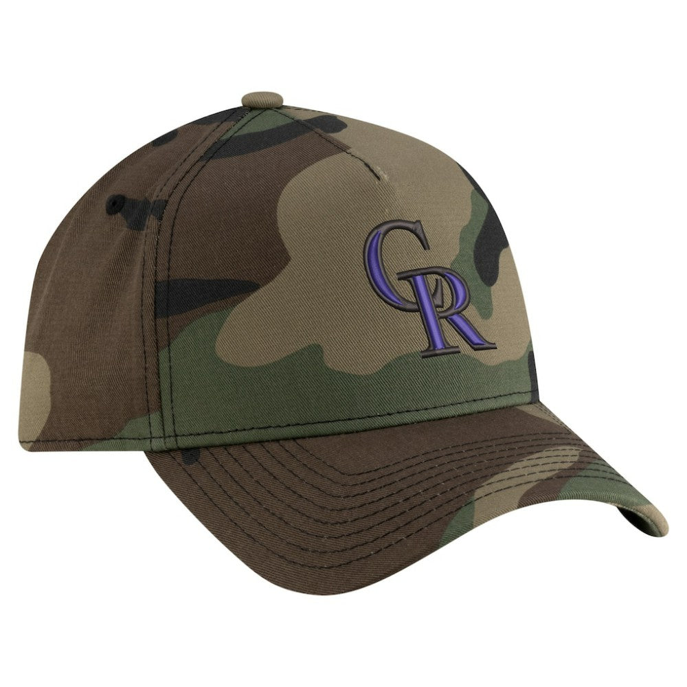Colorado Rockies New Era Woodland Team Pop 9FORTY A-Frame Adjustable Hat - MLB