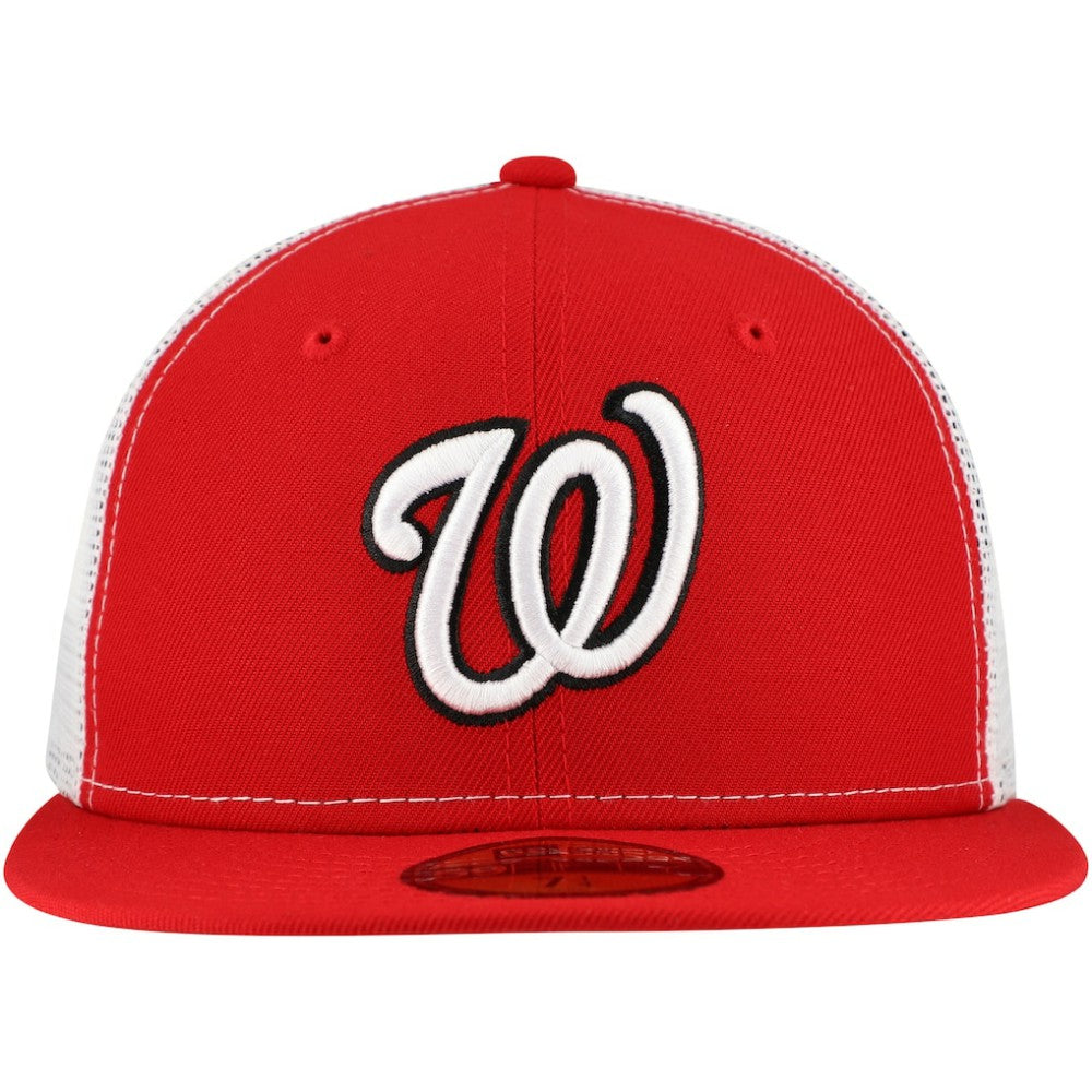 Washington Nationals New Era Team Color 59FIFTY Trucker Fitted Hat - MLB