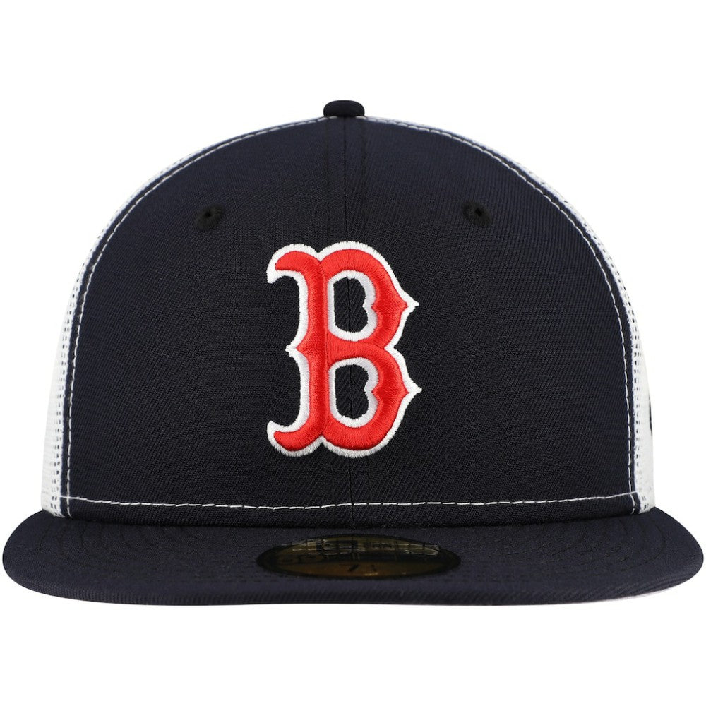 Boston Red Sox New Era Team Color 59FIFTY Trucker Fitted Hat - MLB